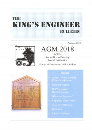 King's Engineer Bulletin No. 5 King's Engineer Bulletin Number 5